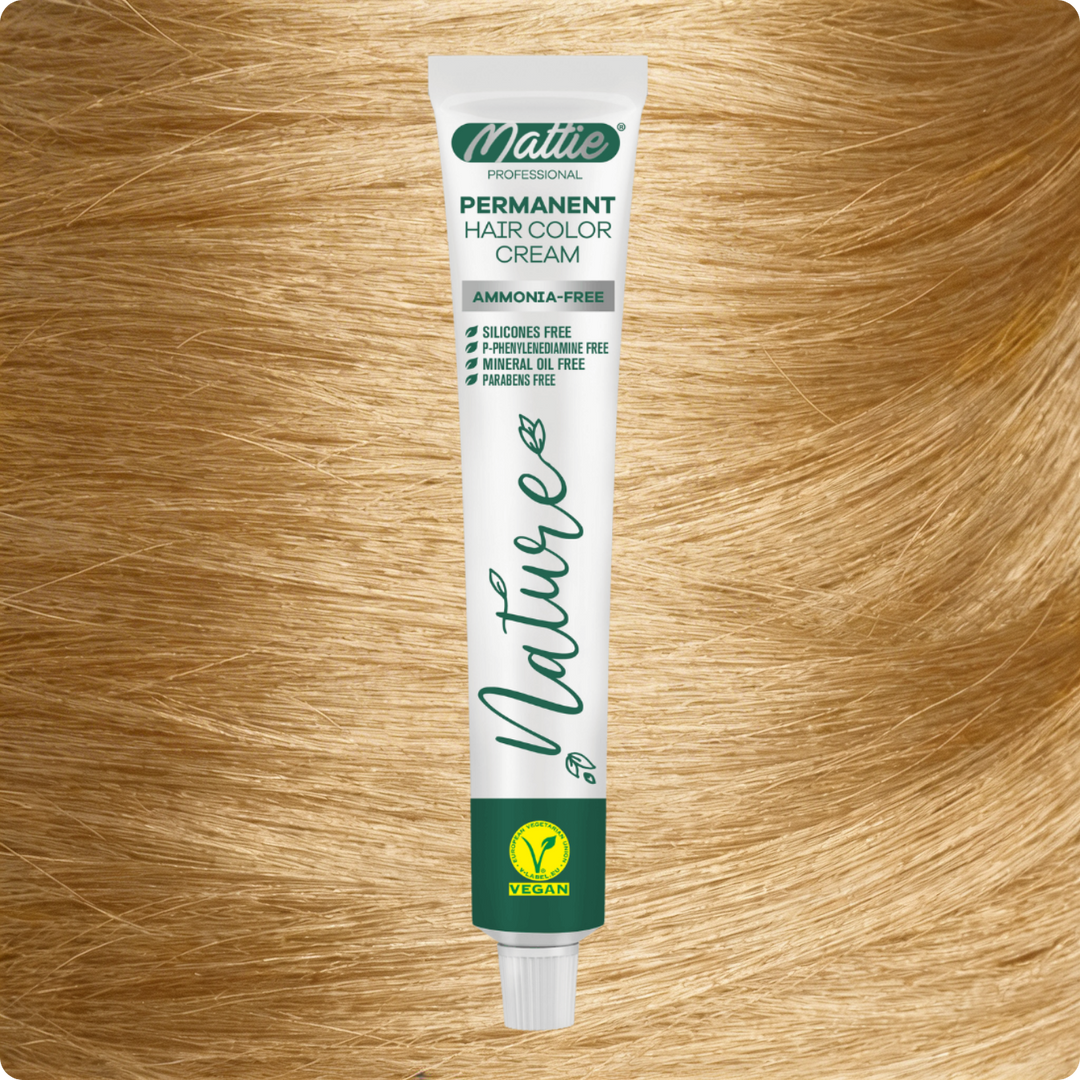 Mattie Professional Nature (10.3) Champagne Blonde - Vegan Permanent Hair Color Cream 60ml