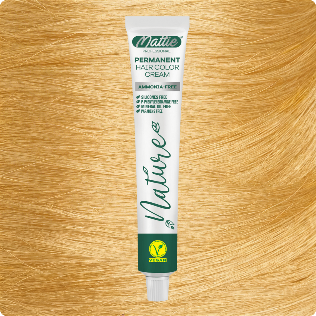 Mattie Professional Nature (11.3) Light Champagne Blonde - Vegan Permanent Hair Color Cream 60ml
