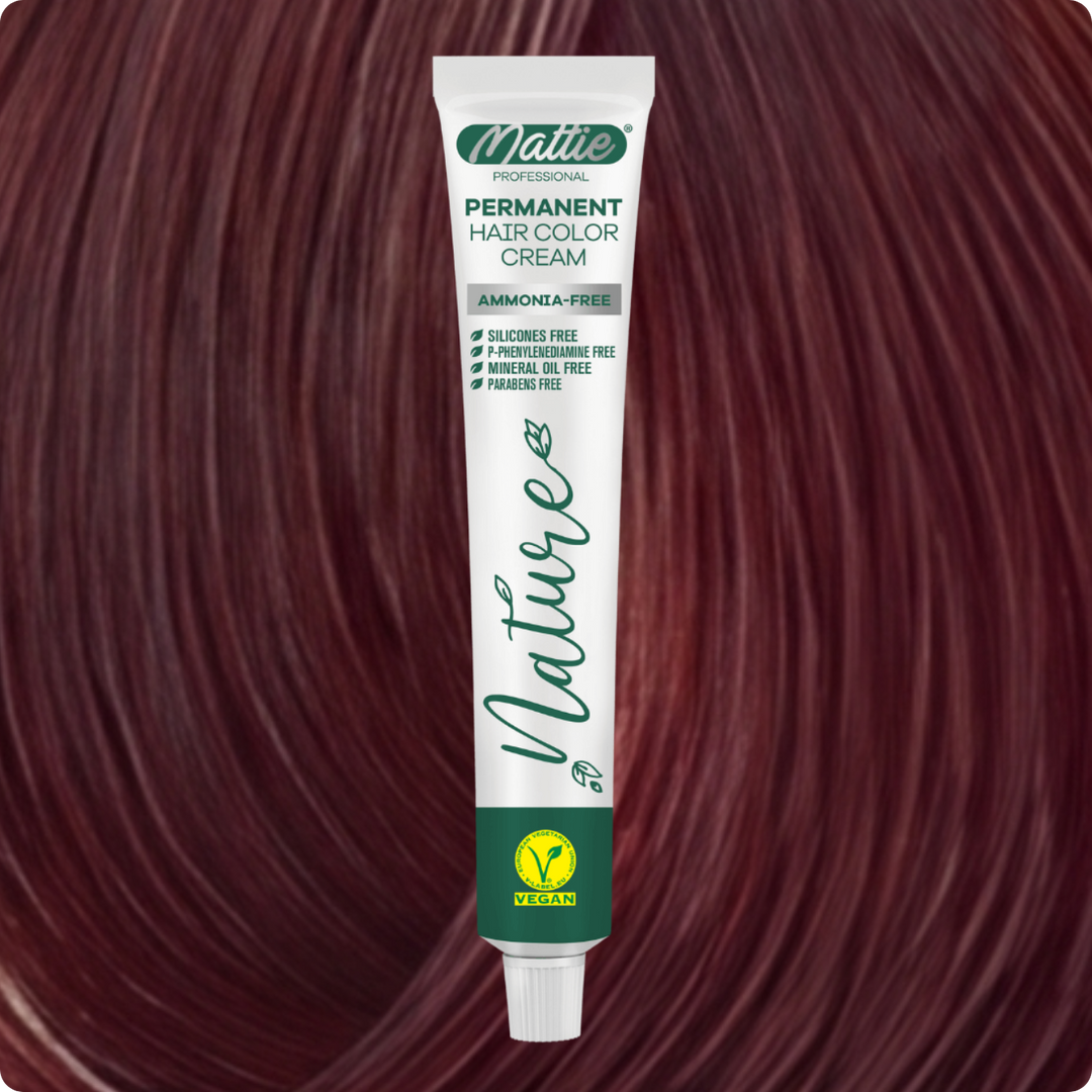 Mattie Professional Nature (6.34) Dark Blonde Golden Copper - Vegan Permanent Hair Color Cream 60ml