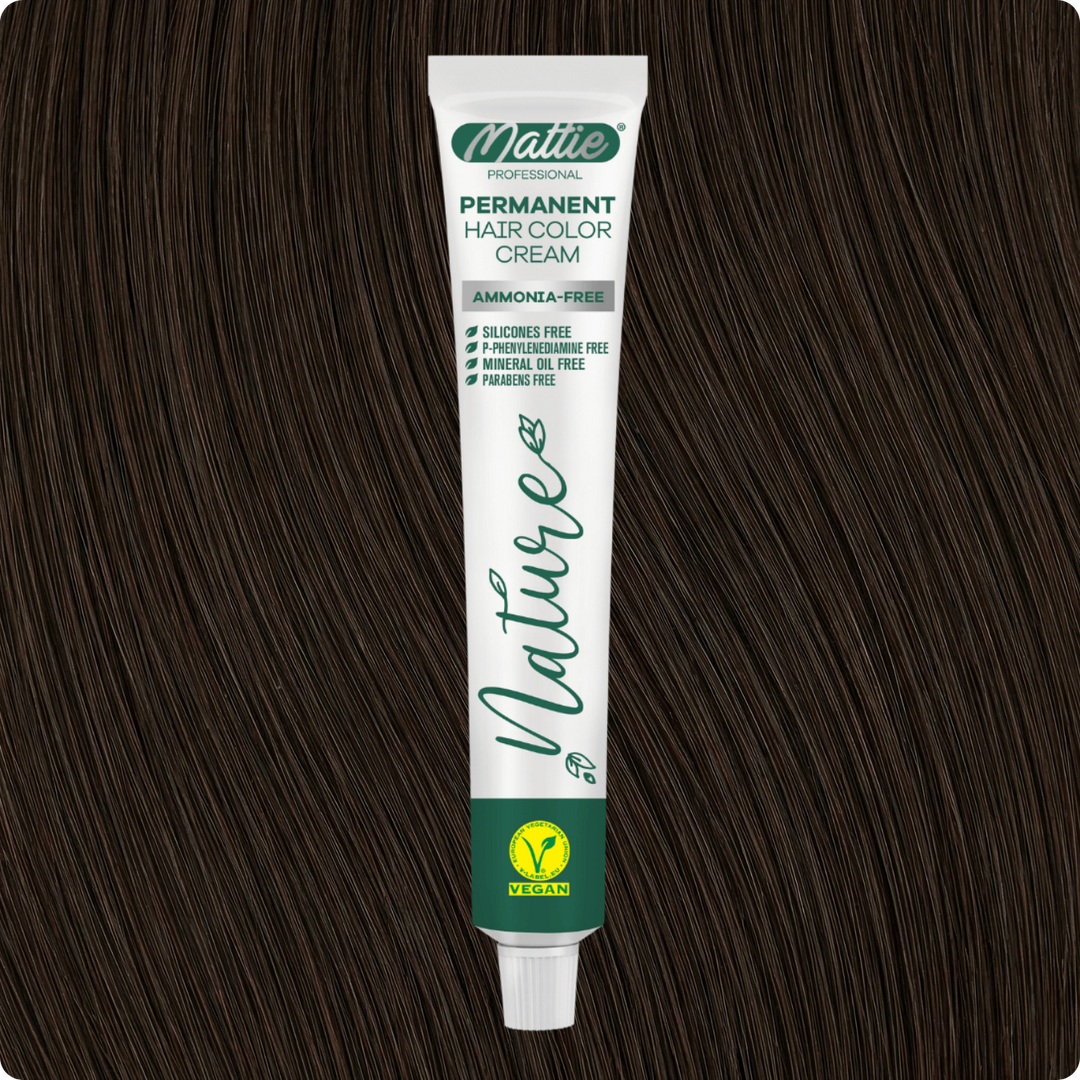 Mattie Professional Nature (6.78) Brunet Beige - Vegan Permanent Hair Color Cream 60ml