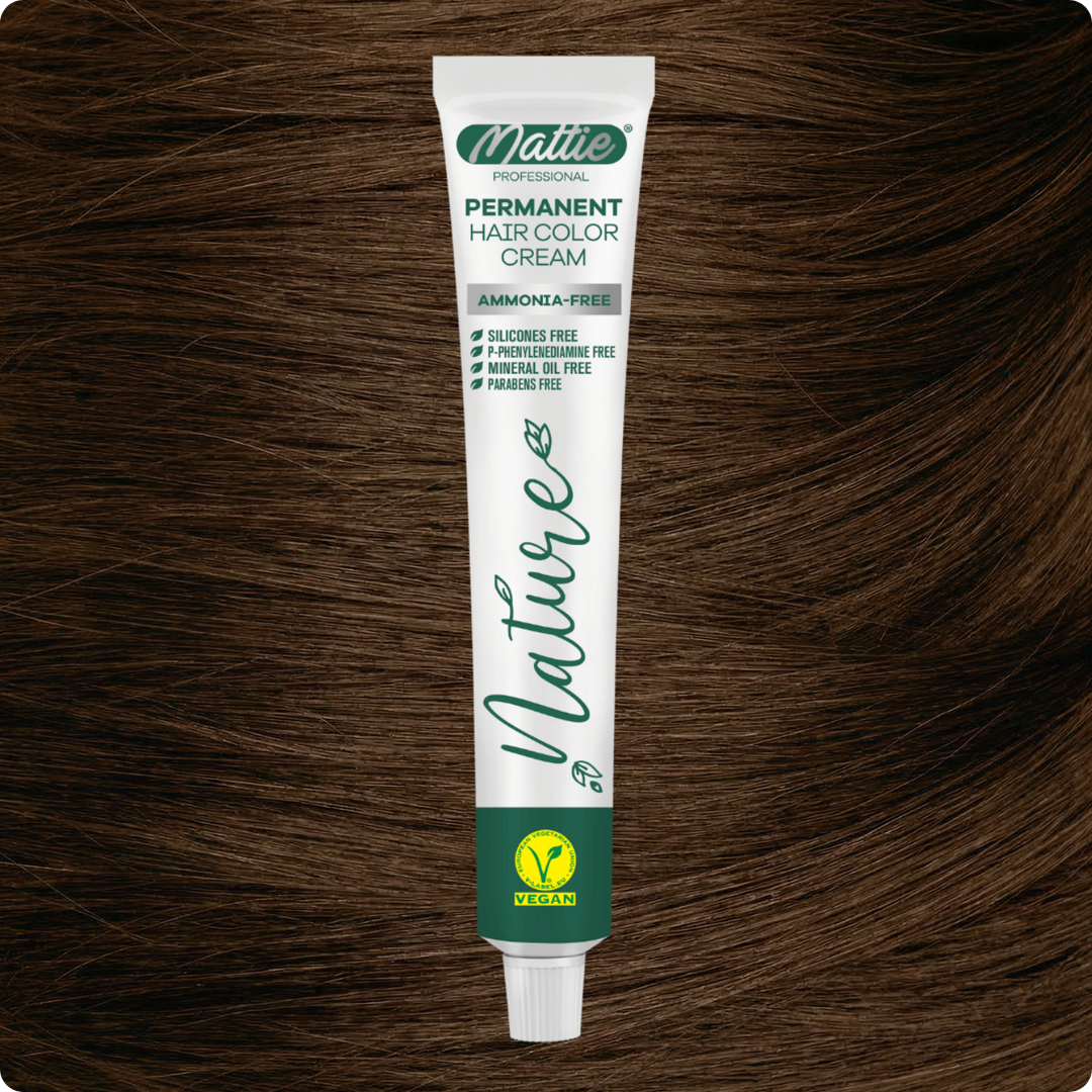Mattie Professional Nature (7.73) Blonde Golden Brown - Vegan Permanent Hair Color Cream 60ml