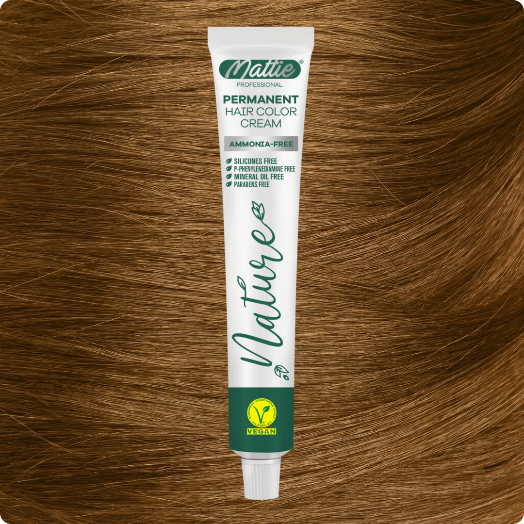 Mattie Professional Nature (8.3) Golden Blonde - Vegan Permanent Hair Color Cream 60ml