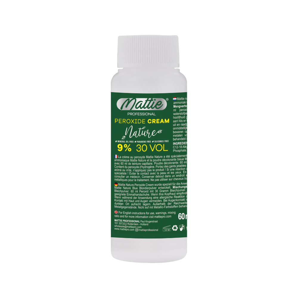 Mattie Professional Nature - 9% (30 VOL) Peroxide Cream Vegan 60ml