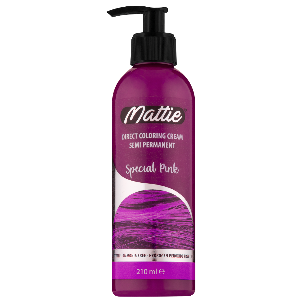 Mattie Special Pink - Vegan Semi-Permanent Direct Dye Hair Color Cream 210 ml